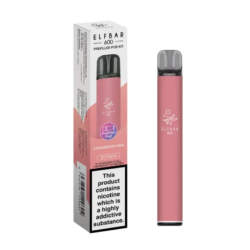 Strawberry Kiwi Elf Bar 600 Prefilled Pod Kit
